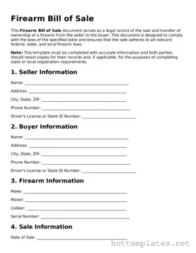 Attorney-Verified Firearm Bill of Sale Form