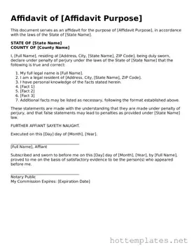 Attorney-Verified Affidavit Form