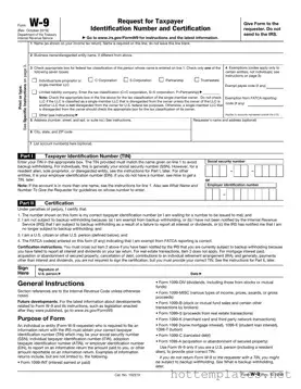 Fill in a Valid IRS W-9 Template