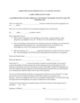Fill in a Valid Miscarriage Discharge Paper Template