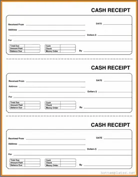 Fill in a Valid Cash Receipt Template